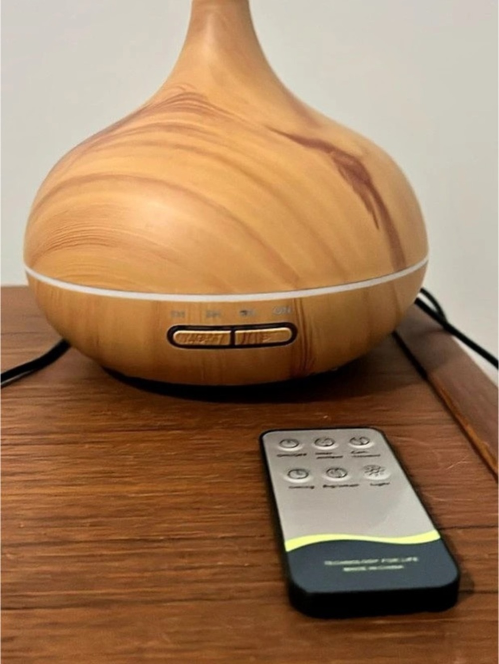 Wood-Grain Essential Oil Diffuser Set